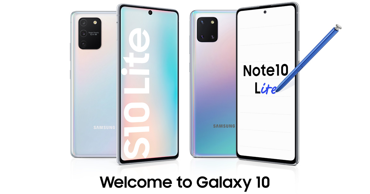 Samsung Galaxy S10 Lite en Note 10 Lite